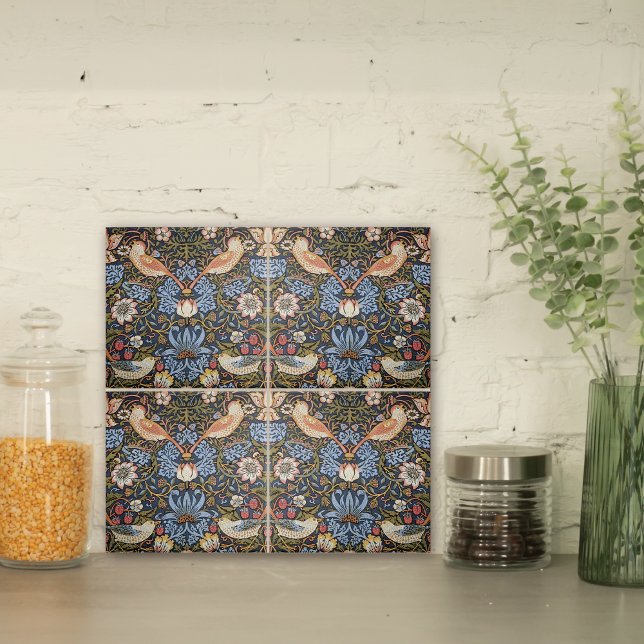 Strawberry Thief Birds William Morris Ceramic Tile (Creator Uploaded)