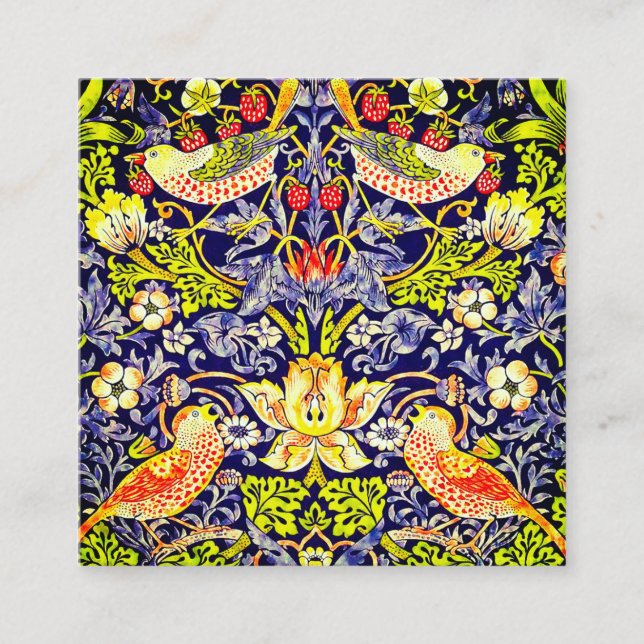 Strawberry Thief Birds William Morris Enclosure Card (Front)