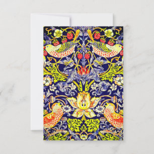 Strawberry Thief Birds William Morris Invitation