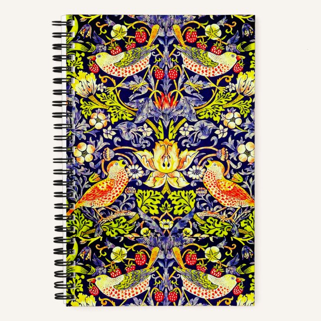 Strawberry Thief Birds William Morris Notebook (Front)