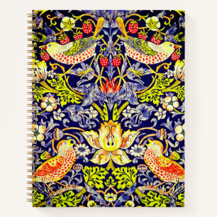 Strawberry Thief Birds William Morris Notebook