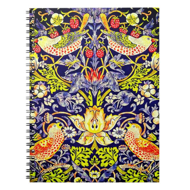 Strawberry Thief Birds William Morris Notebook (Front)
