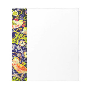 Strawberry Thief Birds William Morris Notepad