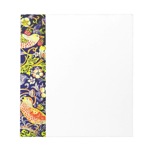 Strawberry Thief Birds William Morris Notepad (Front)