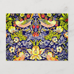 Strawberry Thief Birds William Morris Postcard