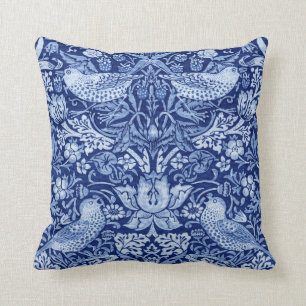 Strawberry Thief Blue Monotone, William Morris Cushion