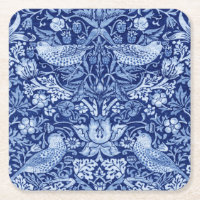 Strawberry Thief Blue Monotone, William Morris
