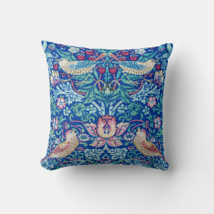 Strawberry Thief Blue, William Morris Cushion