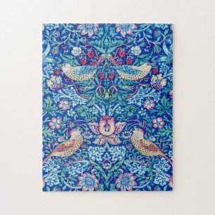 Strawberry Thief Blue, William Morris Jigsaw Puzzle