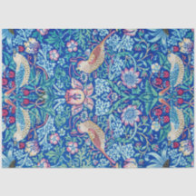 Strawberry Thief Blue, William Morris Tissue Paper