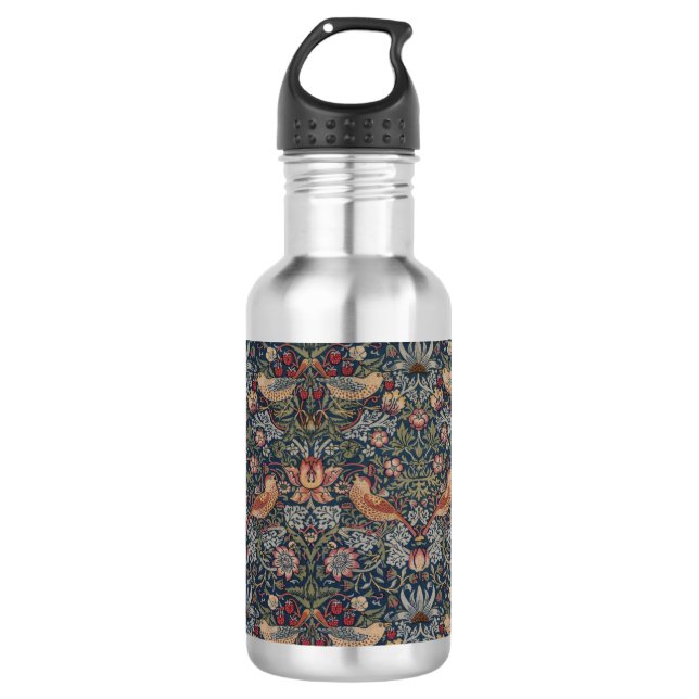 Strawberry Thief by William Morris 710 Ml Water Bottle (Front)