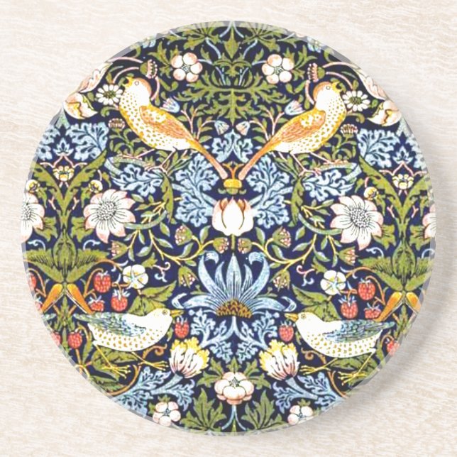 Strawberry Thief by William Morris Coaster (Front)
