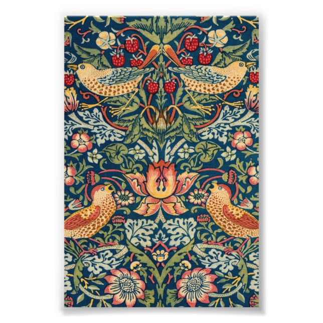 Strawberry Thief by William Morris Photo Print (Front)