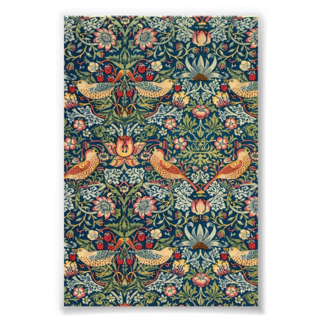 Strawberry Thief by William Morris Photo Print (Front)