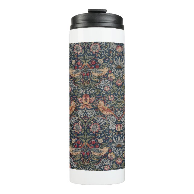 Strawberry Thief by William Morris Thermal Tumbler (Front)