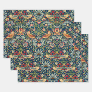 Strawberry Thief by William Morris Wrapping Paper Sheet