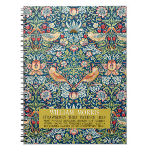 Strawberry thief - Design of William Morris Notebook