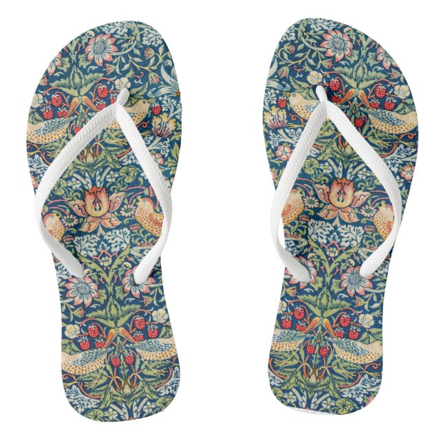 Strawberry thief - Design of William Morris Thongs (Footbed)