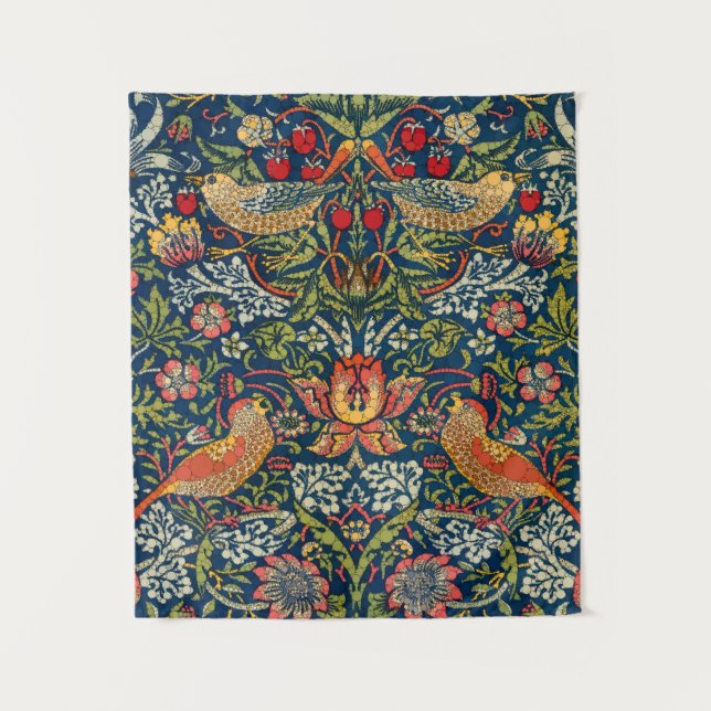 Strawberry Thief, Dots by After William Morris Tapestry (Front)