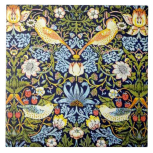Strawberry Thief, famous pattern, Ceramic Tile