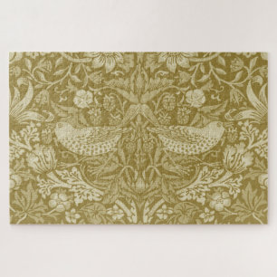 Strawberry Thief Gold, William Morris Jigsaw Puzzle