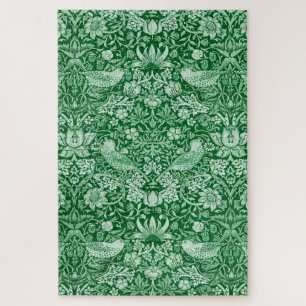 Strawberry Thief Green, William Morris Jigsaw Puzzle