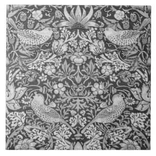 Strawberry Thief Grey, William Morris Ceramic Tile