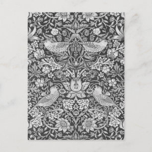 Strawberry Thief Grey, William Morris Postcard