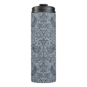 STRAWBERRY THIEF IN BLUE THISTLE - WILLIAM MORRIS THERMAL TUMBLER