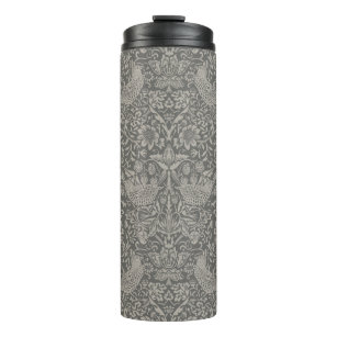 STRAWBERRY THIEF IN STORMY DAY - WILLIAM MORRIS THERMAL TUMBLER