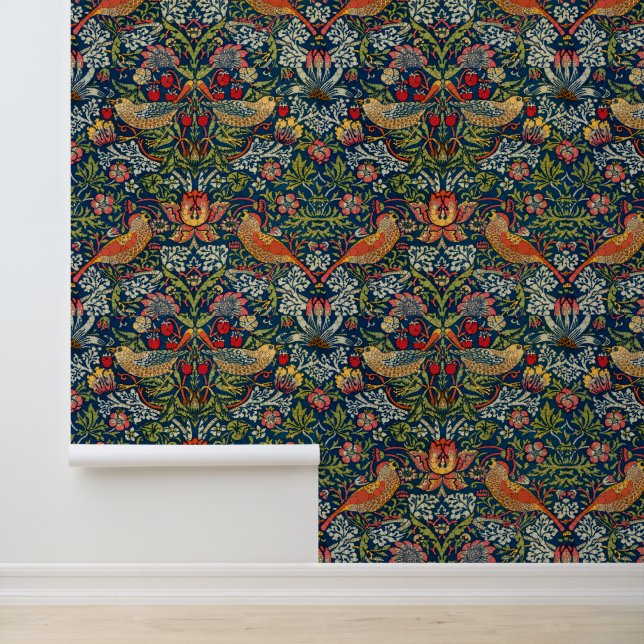 Strawberry Thief, Infinity Dots by After Morris Wallpaper (Application)