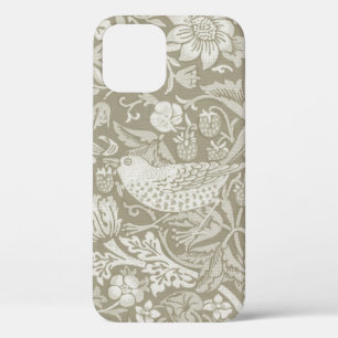 Strawberry Thief Ivory, William Morris iPhone 12 Case