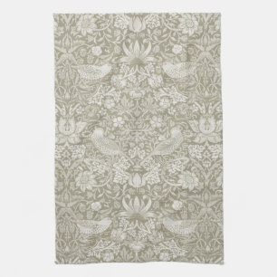 Strawberry Thief Ivory, William Morris Tea Towel