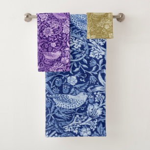 Strawberry Thief Monotone, William Morris Bath Tow Towel Set