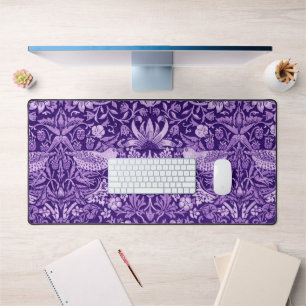 Strawberry Thief Purple, William Morris Desk Mat