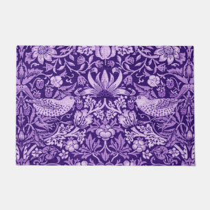 Strawberry Thief Purple, William Morris Doormat