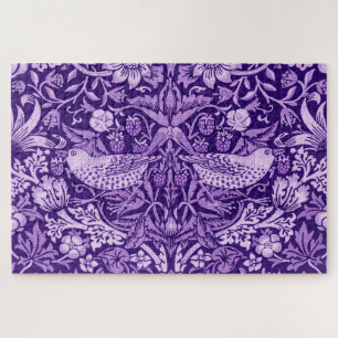 Strawberry Thief Purple, William Morris Jigsaw Puzzle