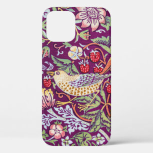 Strawberry Thief Red, William Morris iPhone 12 Case