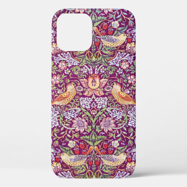 Strawberry Thief Red, William Morris Case-Mate iPhone Case (Back)