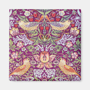 Strawberry Thief Red, William Morris Magnet