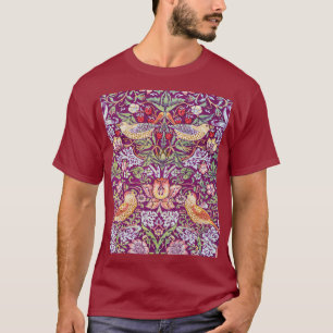 Strawberry Thief Red, William Morris T-Shirt