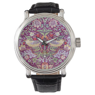 Strawberry Thief Red, William Morris Watch