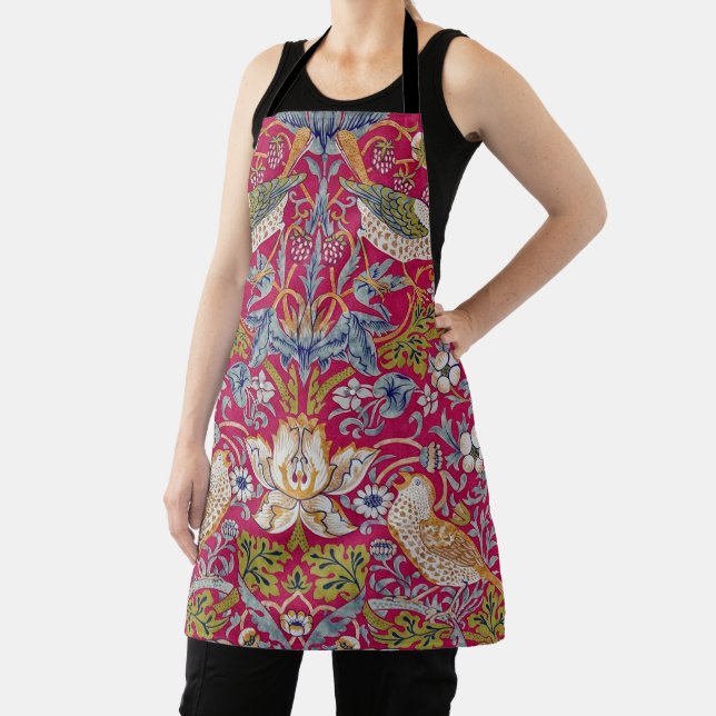 Strawberry Thief, William Morris Apron (Insitu)
