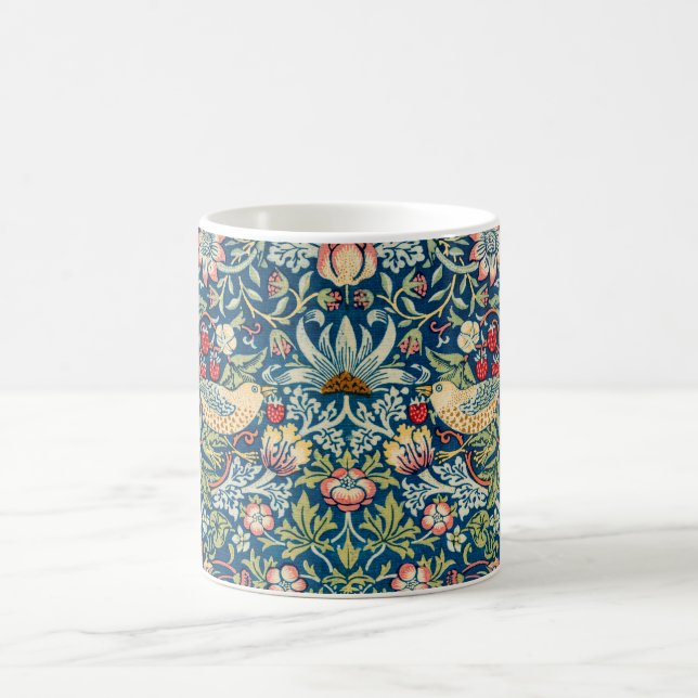 Strawberry Thief, William Morris Coffee Mug (Center)