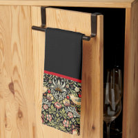 Strawberry Thief William Morris Kitchen Towel