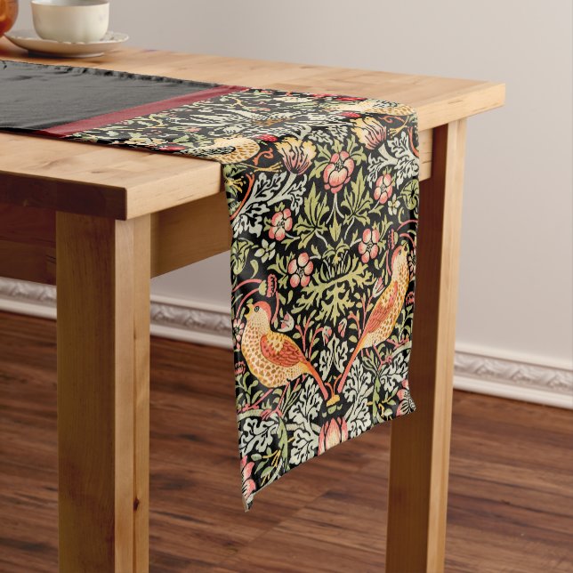 Strawberry Thief William Morris Medium Table Runne Medium Table Runner (In Situ)