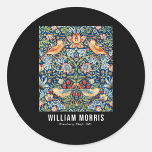 Strawberry Thief William Morris Pattern Classic Round Sticker