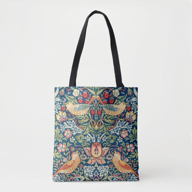 Strawberry Thief, William Morris Tote Bag (Front)