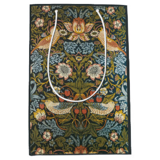 Strawberry Thieves by William Morris, Vintage Art Medium Gift Bag