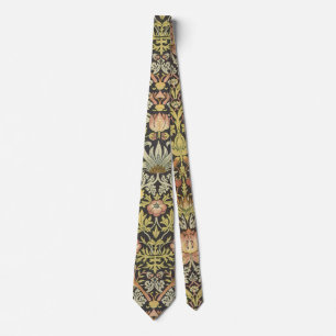 Strawberry Thieves by William Morris, Vintage Art Tie